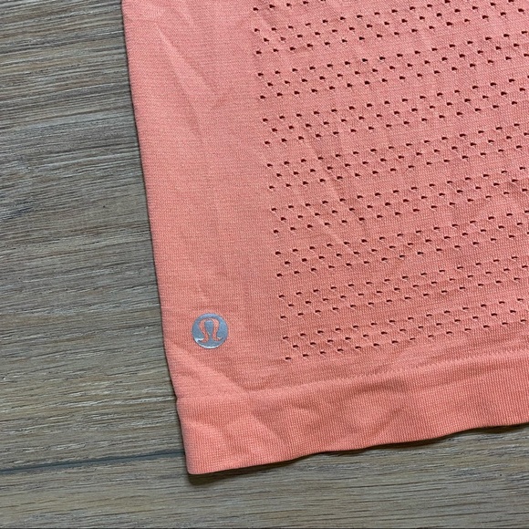 LULULEMON light coral Breeze by Short Sleeve top 6 - Picture 11 of 13